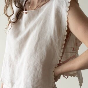 VTG Linen Keepsake Tie Tank